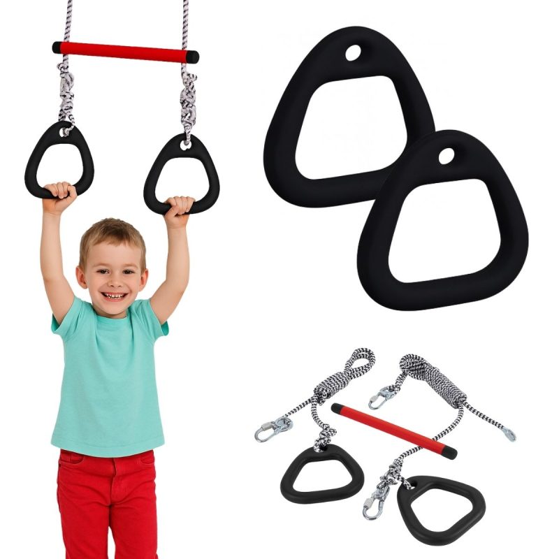 Trapeze met ringen en kunststof schommelzitje