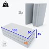 gymnastic mattress 150x100x10cm 3 piece Comet921