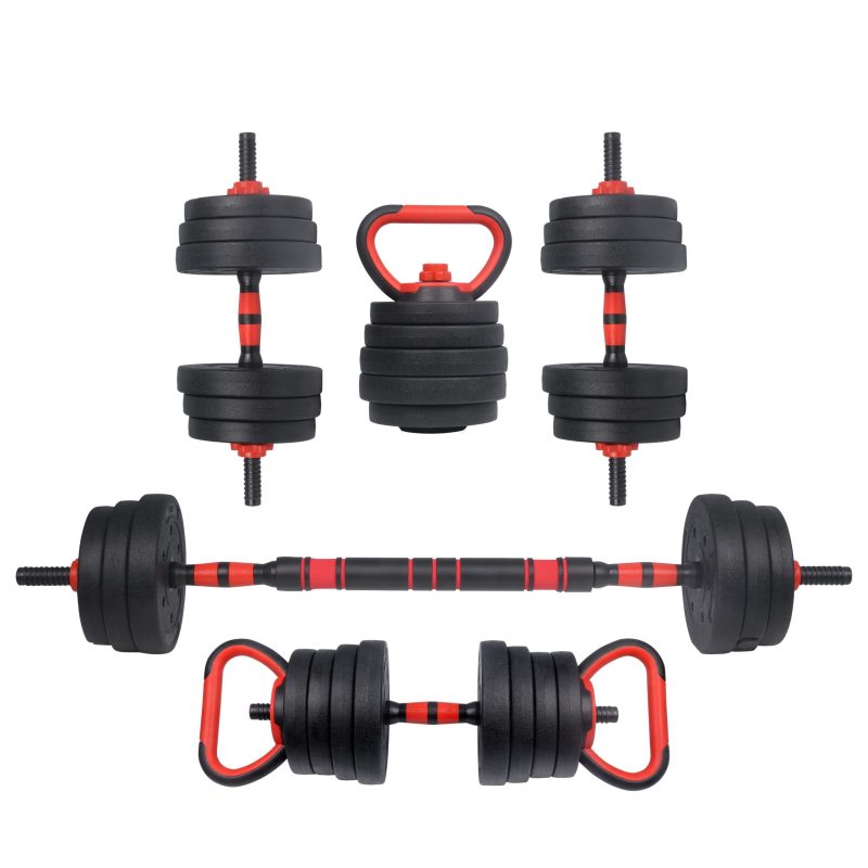2-in-1 verstelbare halterset 20 kg Bitumen