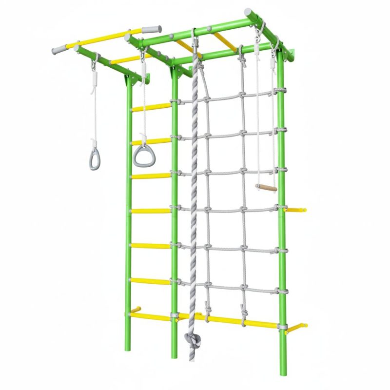 Klimrek met Monkey Bars Komeet Next 5 - lichtgroen