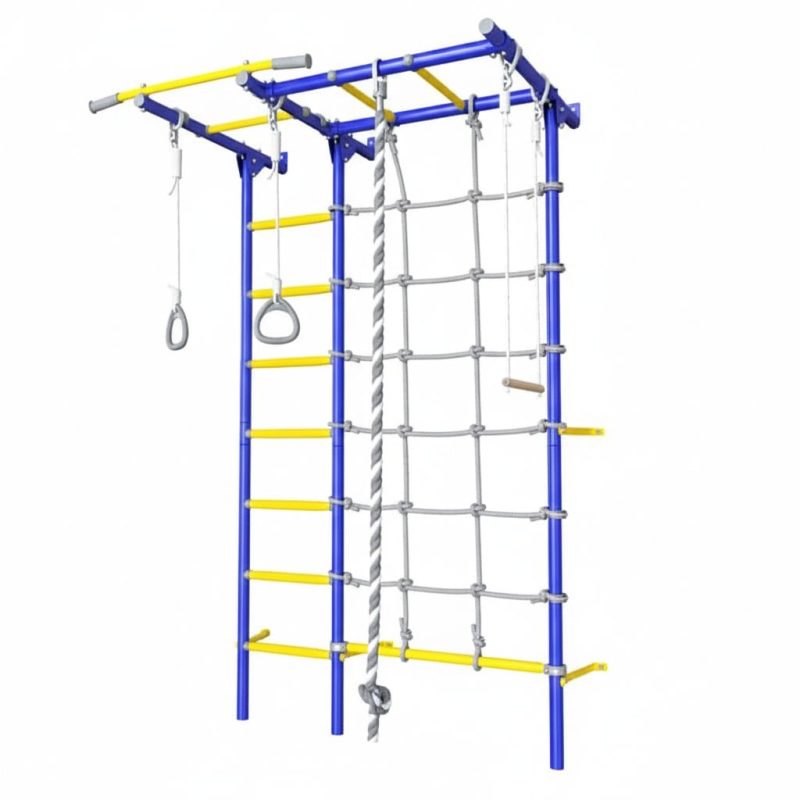 Klimrek met Monkey Bars Komeet Next 5 - blauw
