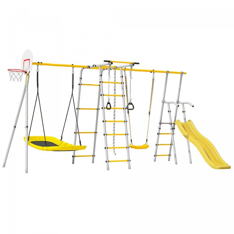 Tuin speeltoestel met klimrek Forest Valley Slide