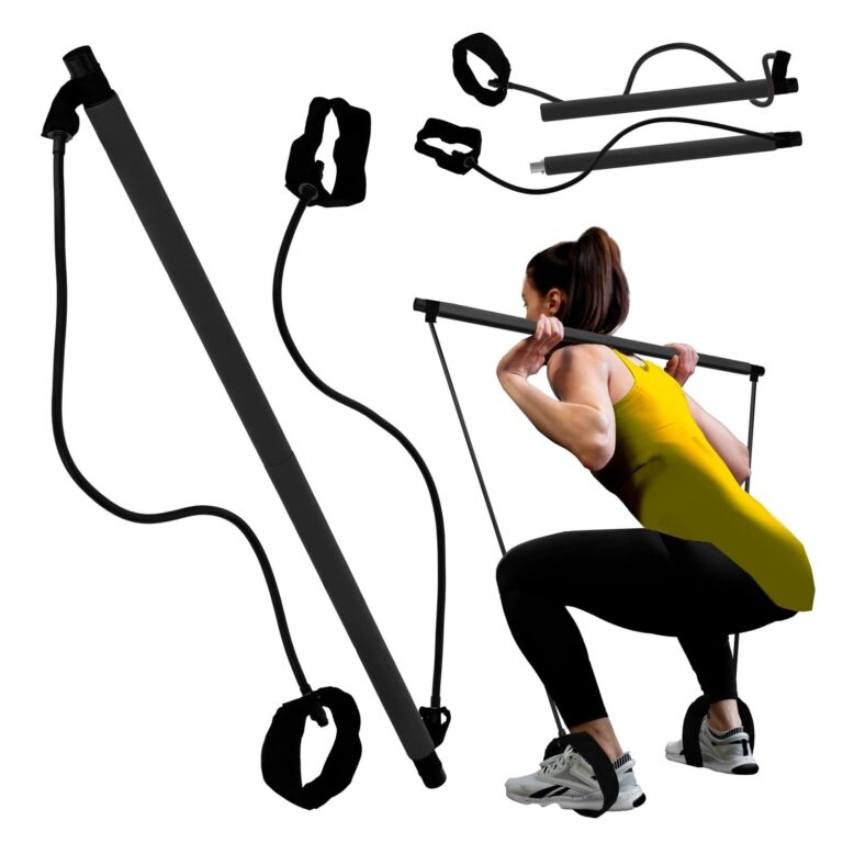 Pilates stick met weerstandsbanden