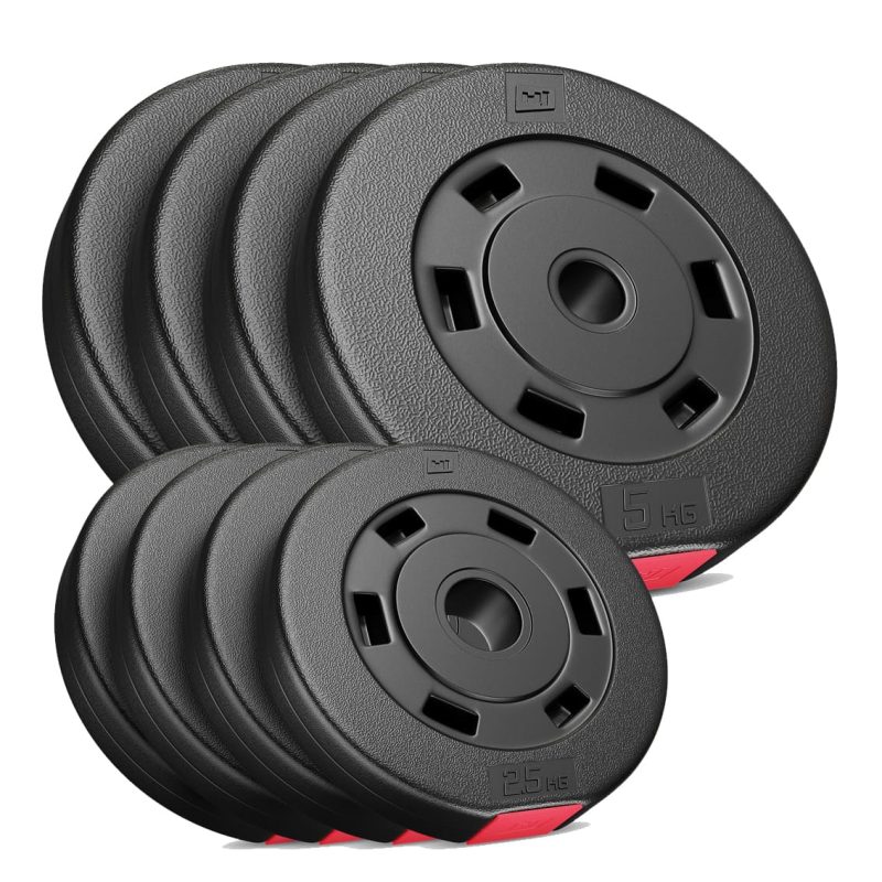 Set kunststof halterschijven 30 kg